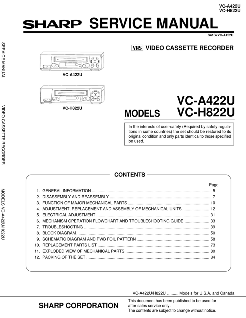 Sharp VC-A422U User manual Sharp VC-A422U User manual