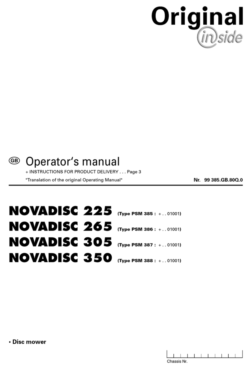 Pottinger NOVADISC 225 Operator's manual