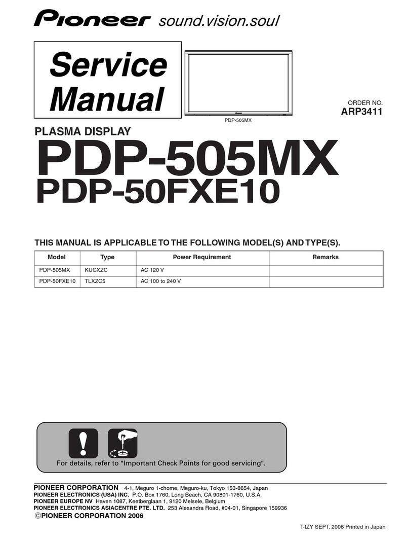 Pioneer PDP-505MX User manual