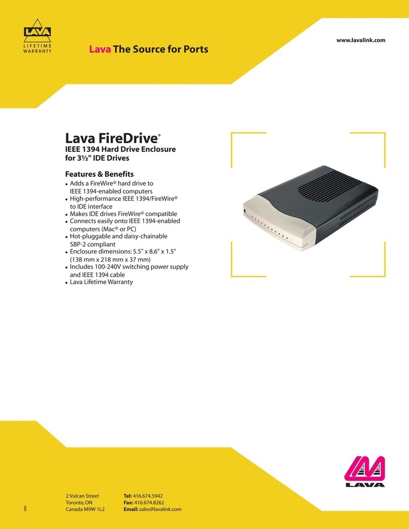 Lava FireDrive Specification sheet