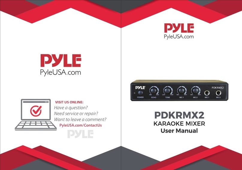 Pyle PDKRMX2 user manual
