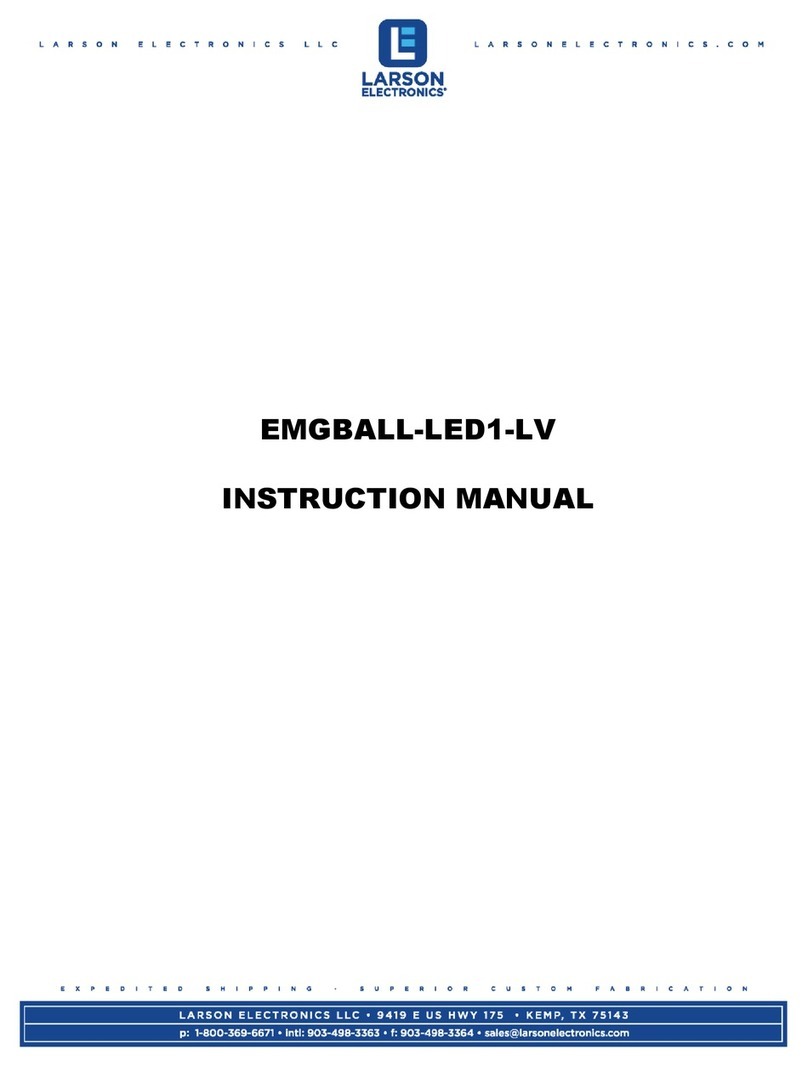 Larson Electronics EMGBALL-LED1-LV User manual Larson Electronics EMGBALL-LED1-LV User manual