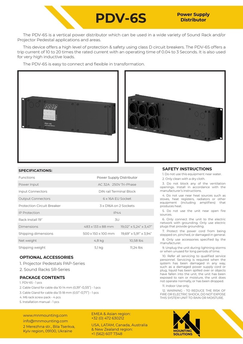 Mounting Solutions PDV-6S manual