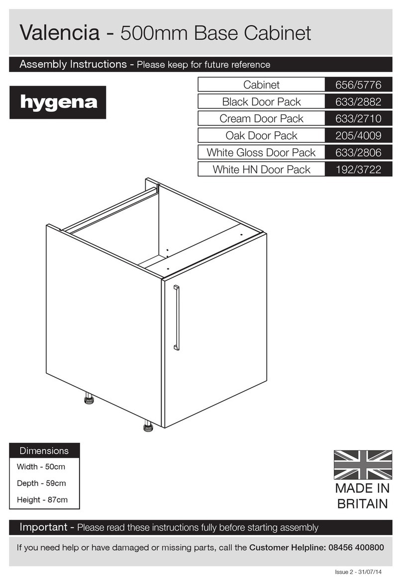 hygena Valencia 656/5776 Assembly instructions