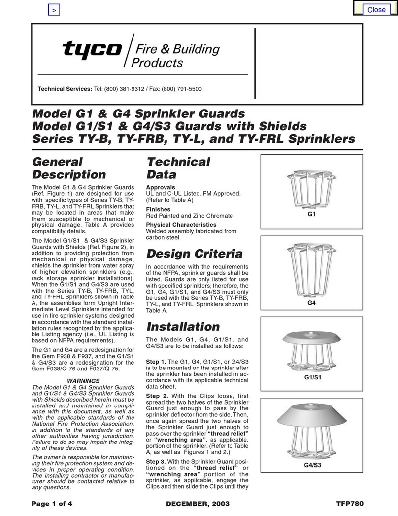 Tyco TY-B Series User manual