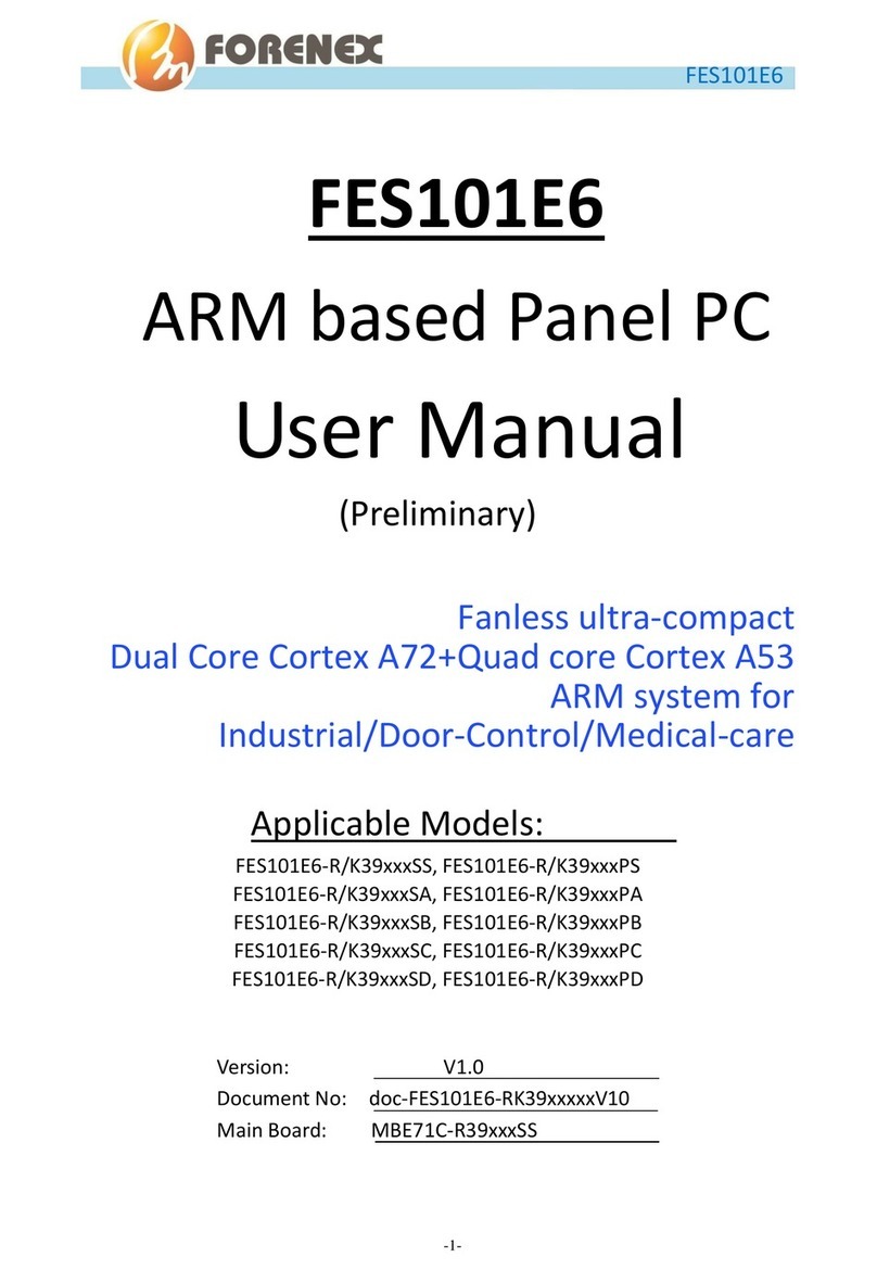 Forenex FES101E6-R/K39 SS Series User manual