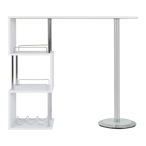 Seconique WHITE CHARISMA HOME BAR TABLE User manual Seconique WHITE CHARISMA HOME BAR TABLE User manual