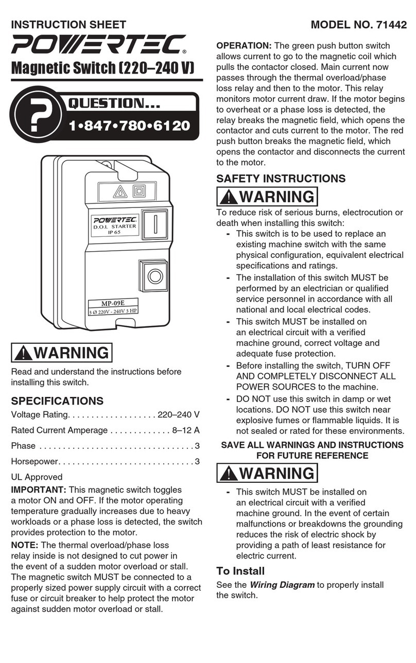 Power Tec 71442 instruction sheet