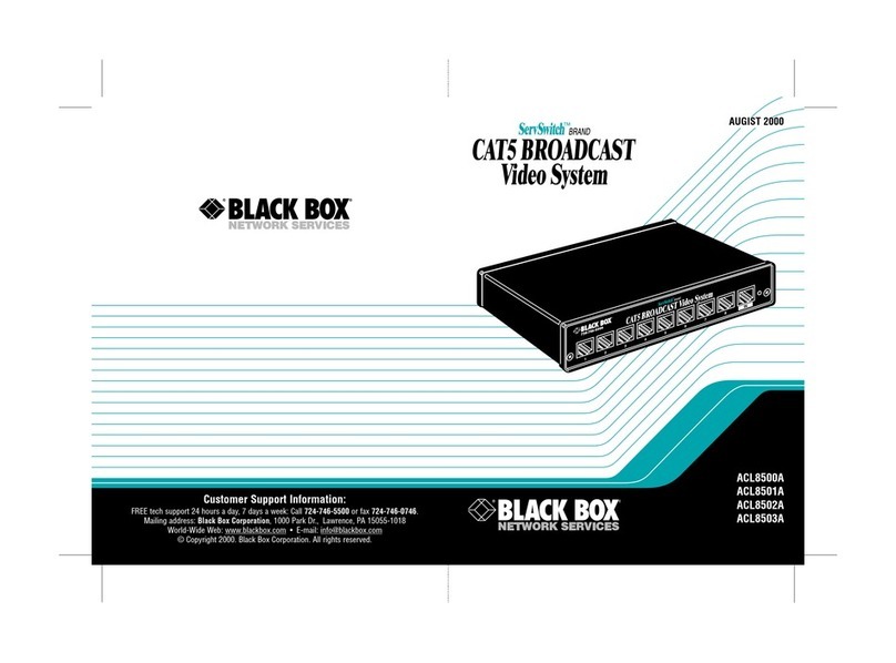 Black Box ServSwitch ACL8500A User manual