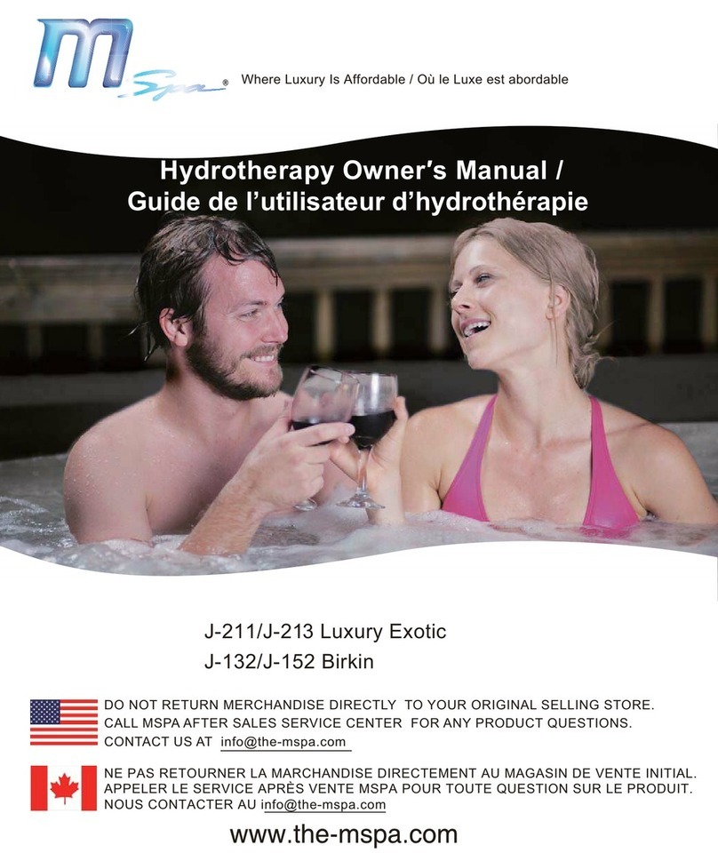 M-Spa J-211 User manual