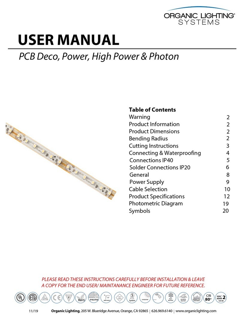 Organic Lighting Systems PCB Deco user manual