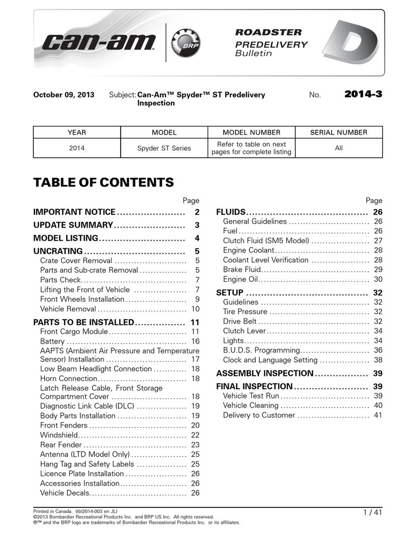 Can-Am Spyder ST Series User manual Can-Am Spyder ST Series User manual