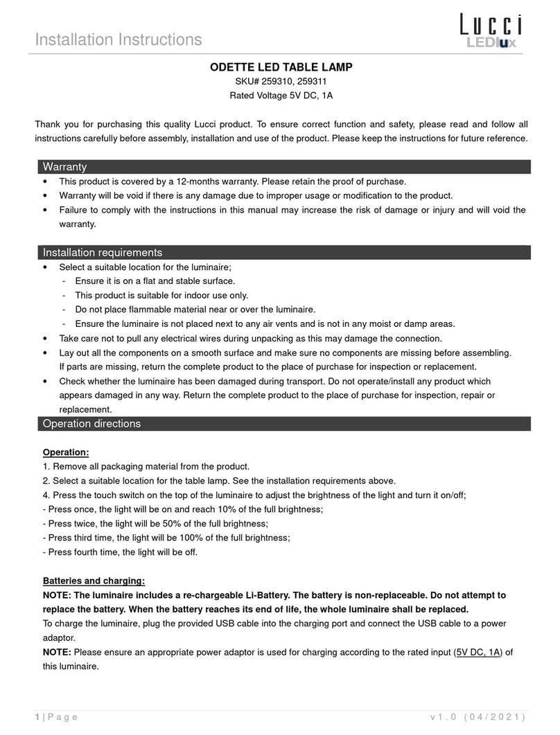 Lucci LEDlux 259310 installation instructions