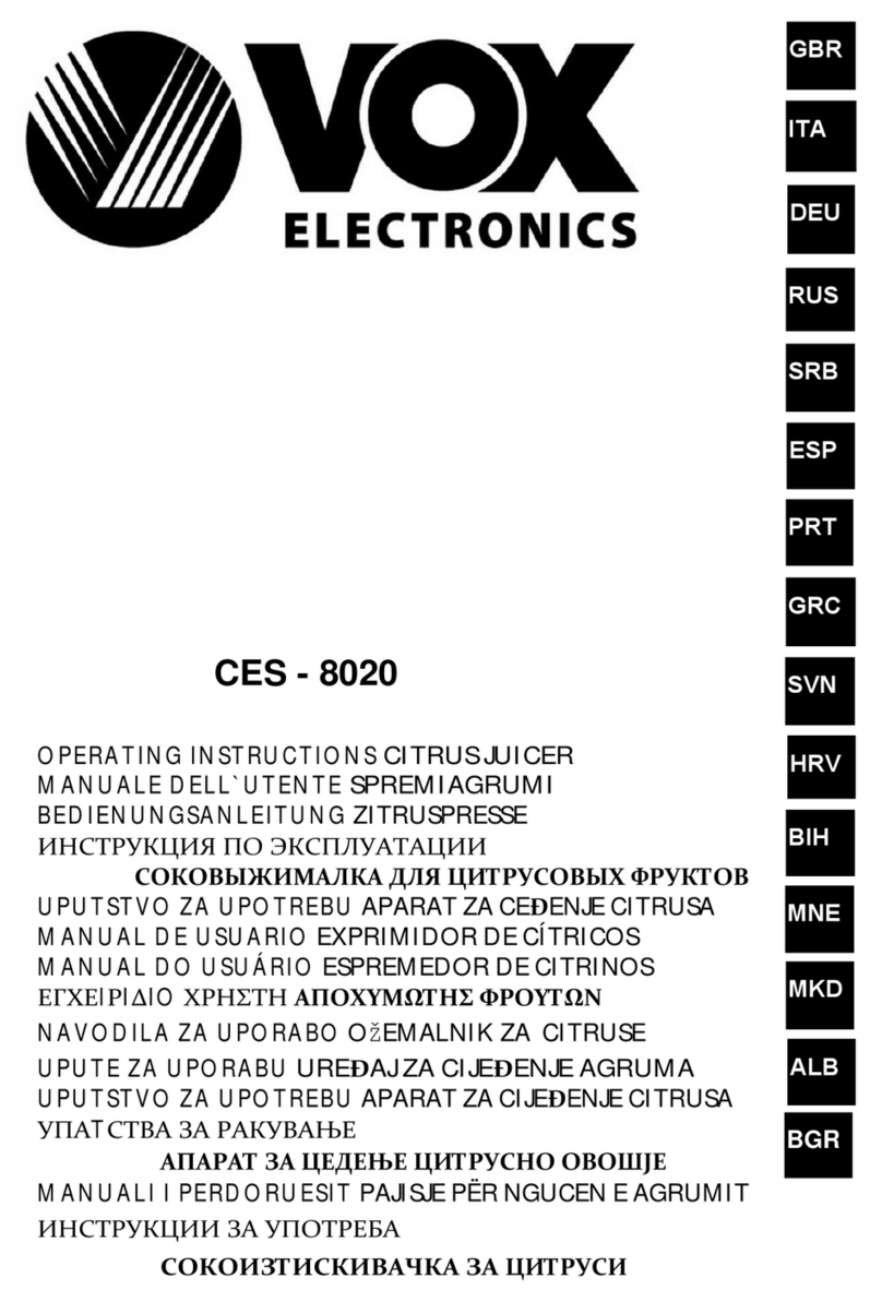 VOX electronics CES-8020 User manual