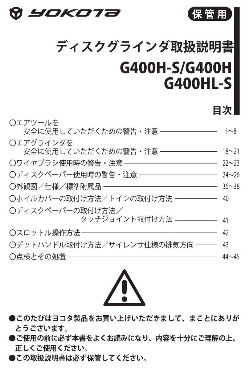 Yokota G400H-S instruction manual