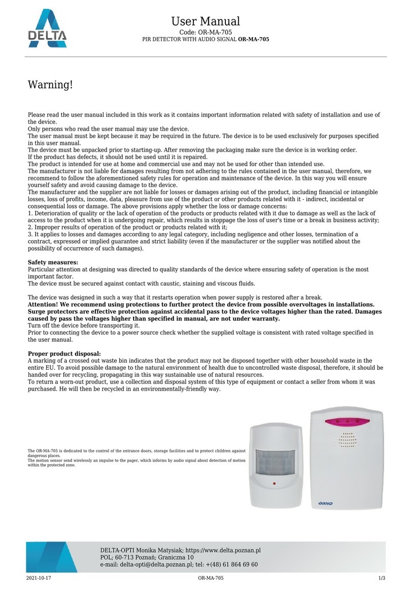 Delta OR-MA-705 user manual
