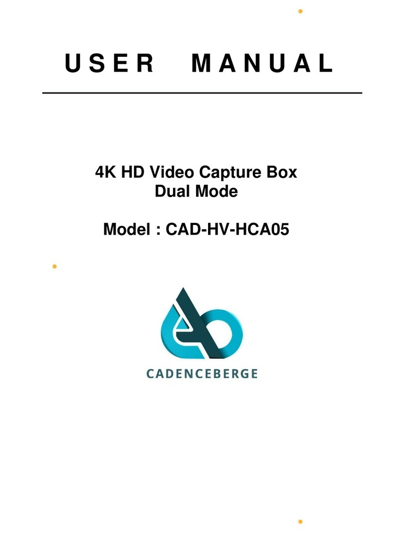 Cadenceberge CAD-HV-HCA05 user manual