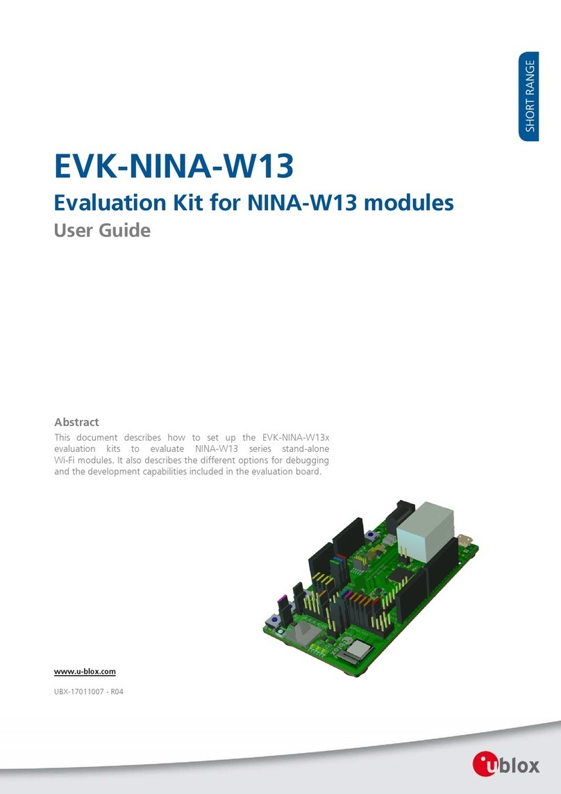 Ublox EVK-NINA-W13 User manual