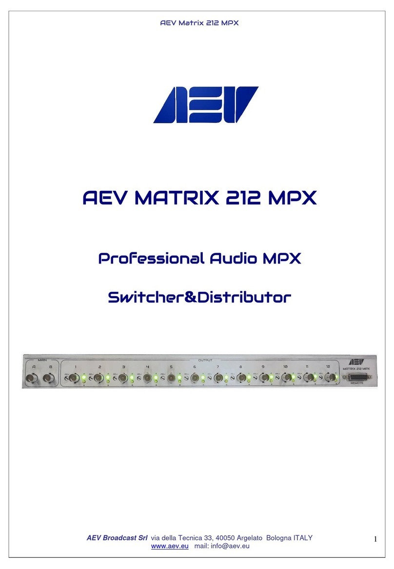AEV MATRIX 212 MPX manual