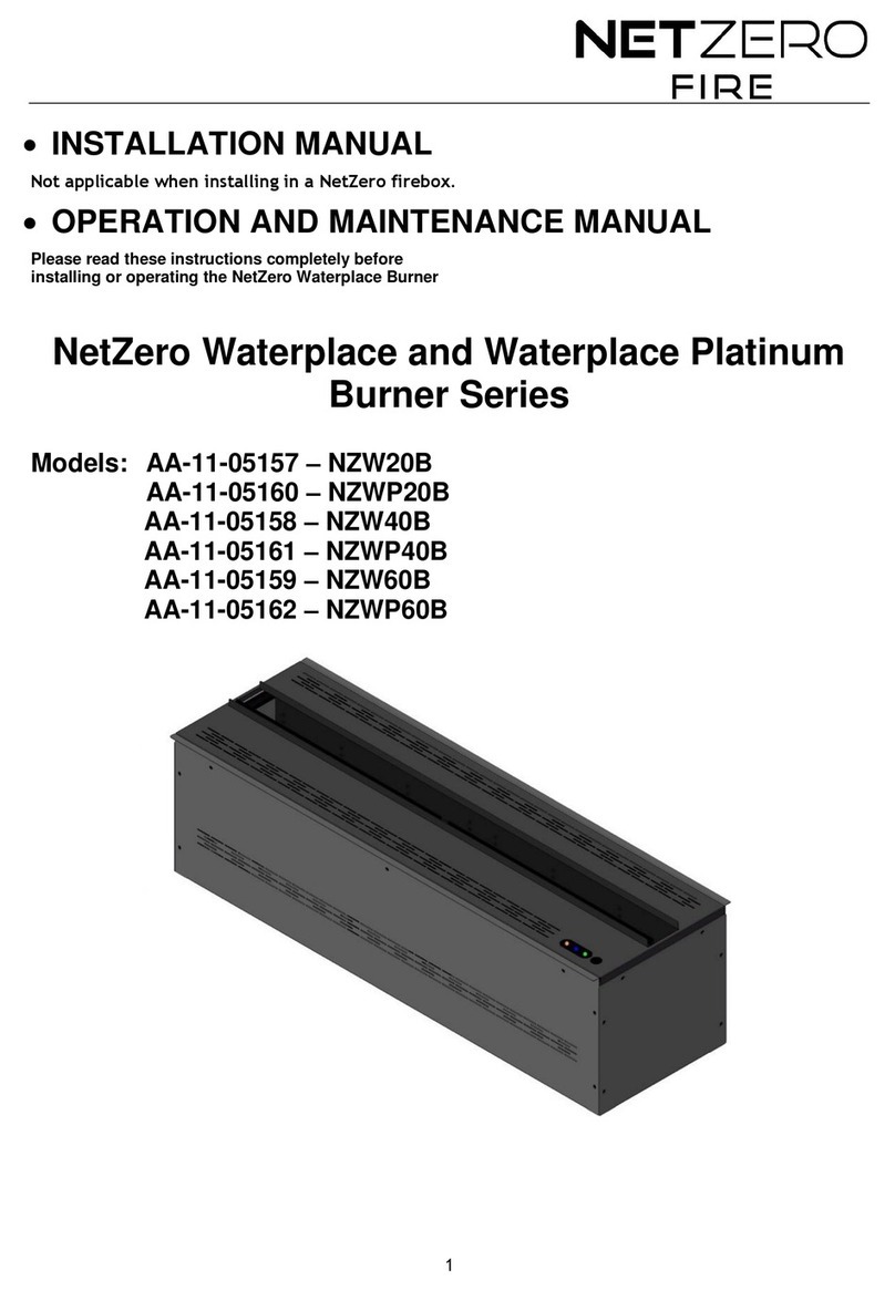 NetZero Burner Series User manual