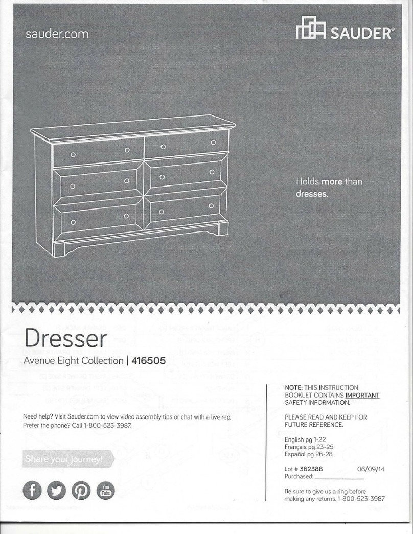 Sauder Avenue Eight 416505 User manual