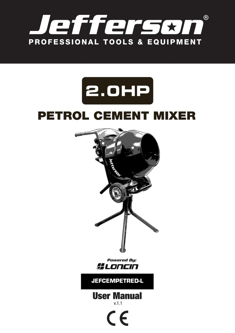Jefferson Professional Tools & Equipment JEFCEMPETRED-L 2.0HP user manual Jefferson Professional Tools & Equipment JEFCEMPETRED-L 2.0HP user manual