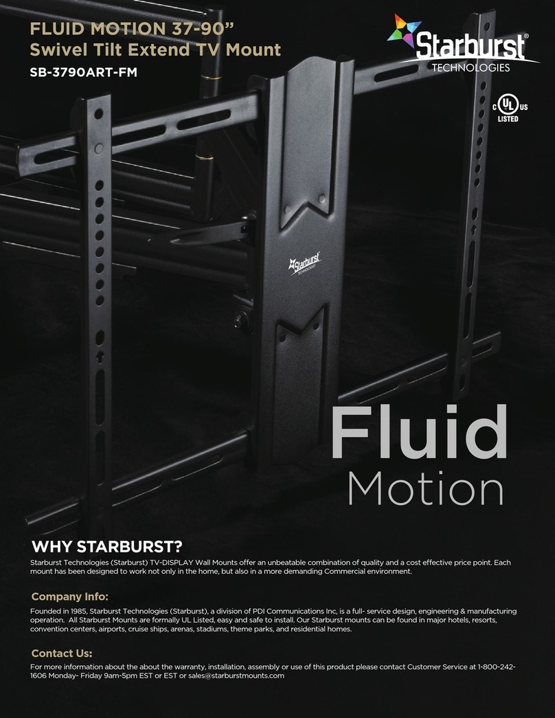 Starburst Technologies FLUID MOTION SB-3790ART-FM installation guide Starburst Technologies FLUID MOTION SB-3790ART-FM installation guide