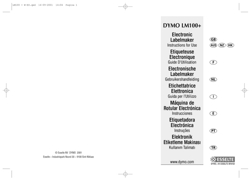 Esselte DYMO LM100 PLUS Instructions for use