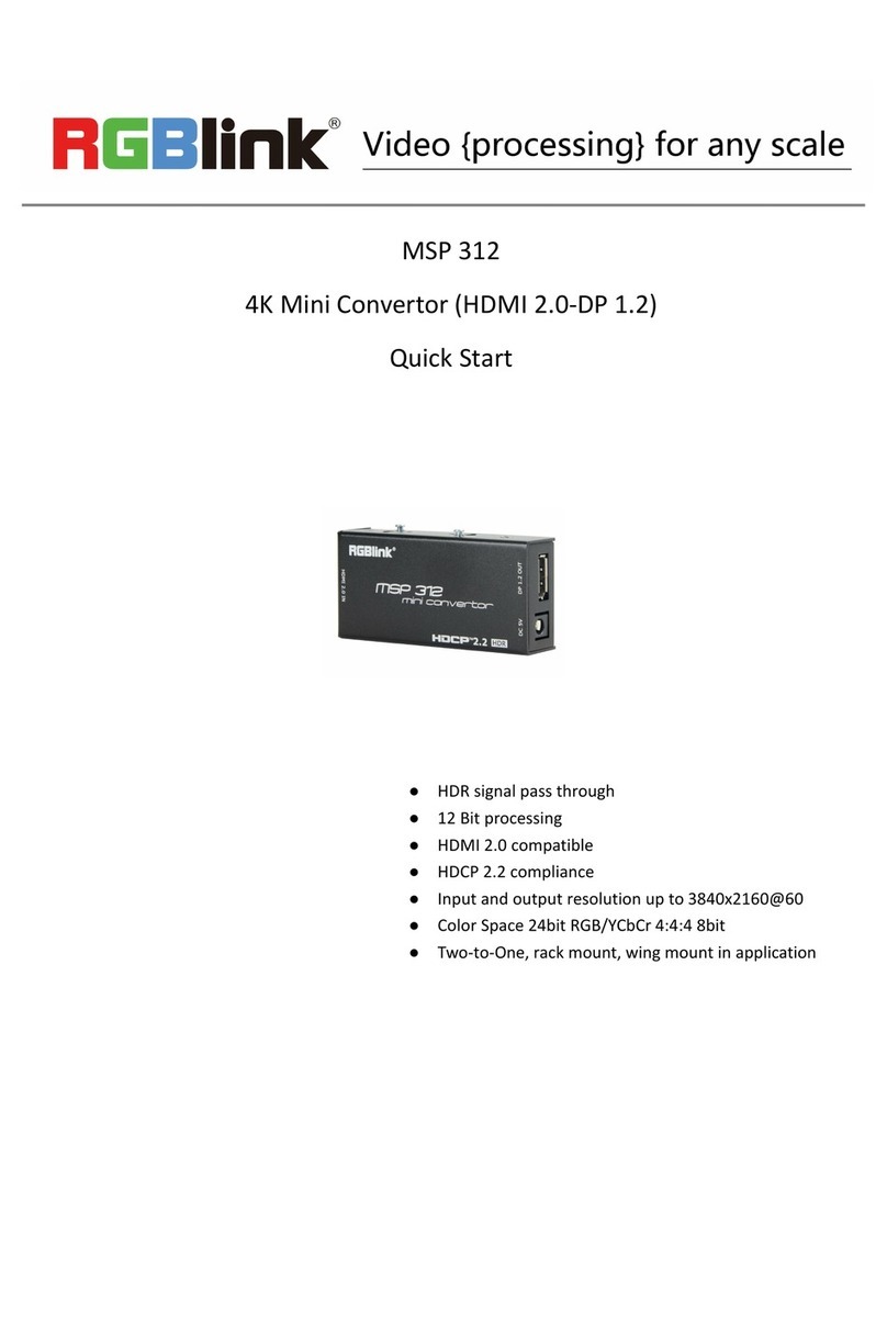 RGBlink MSP 312 quick start