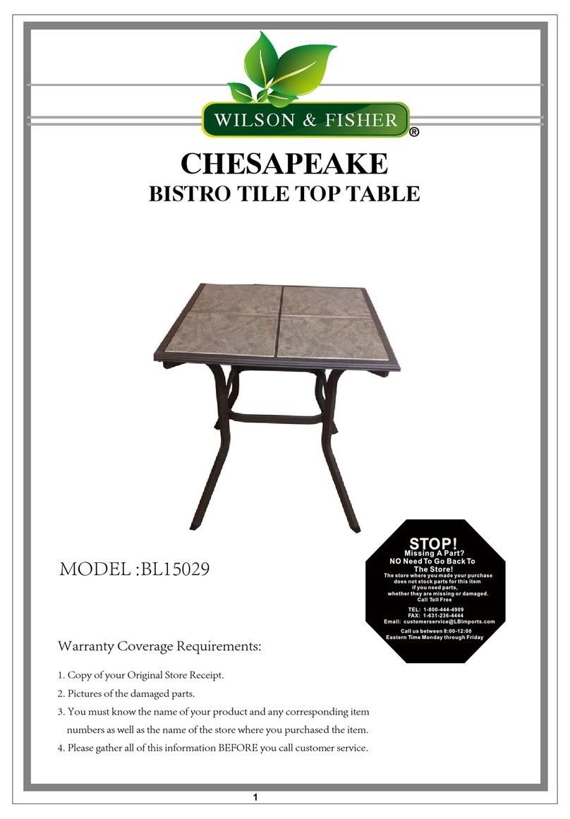 Wilson & Fisher CHESAPEAKE BL15029 User manual