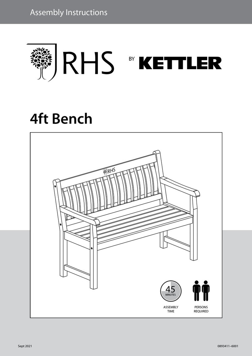 Kettler RHS 4ft Bench User manual