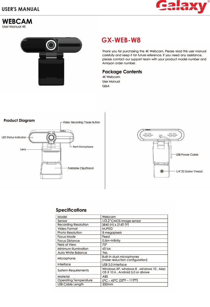 Galaxy GX-WEB-W8 user manual
