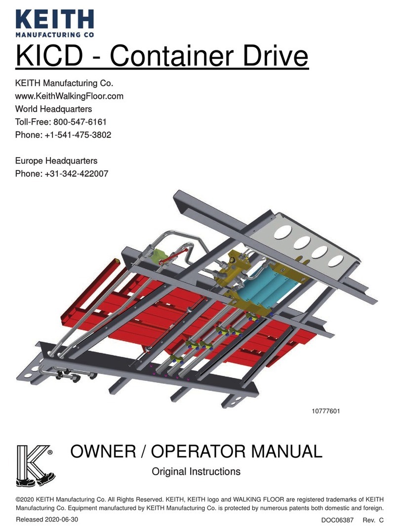 Keith WALKING FLOOR KICD Owner's manual