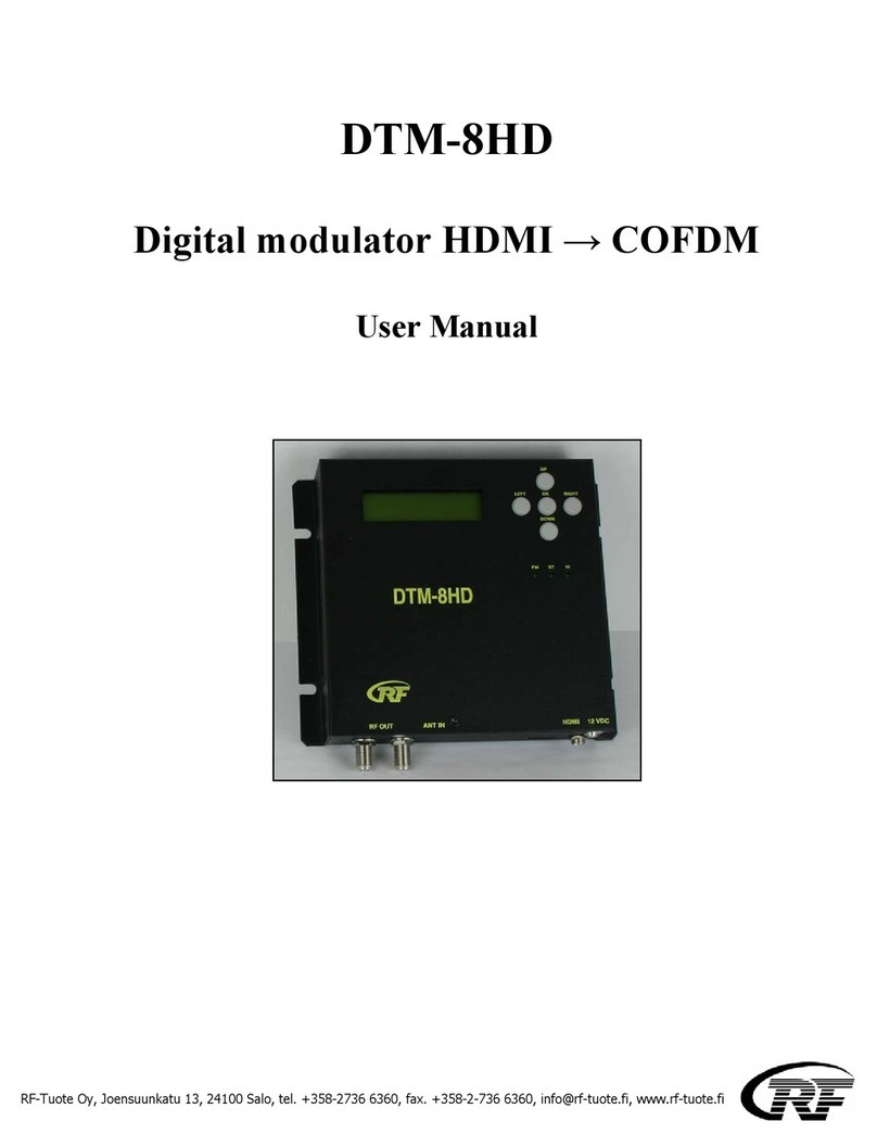 RF DTM-8HD user manual