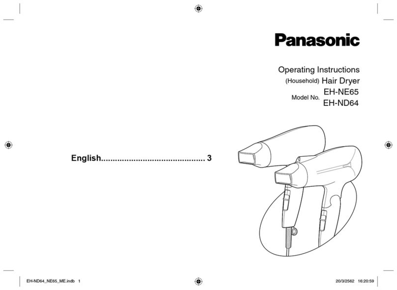 Panasonic EH-NE65 operating instructions