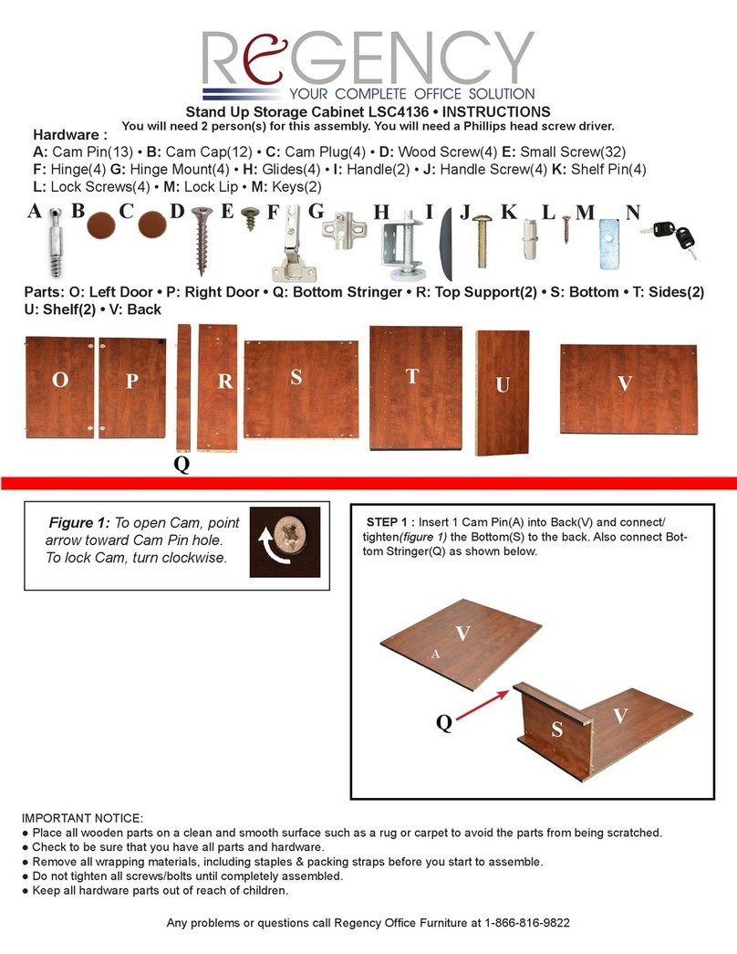 Regency LSC4136 instructions