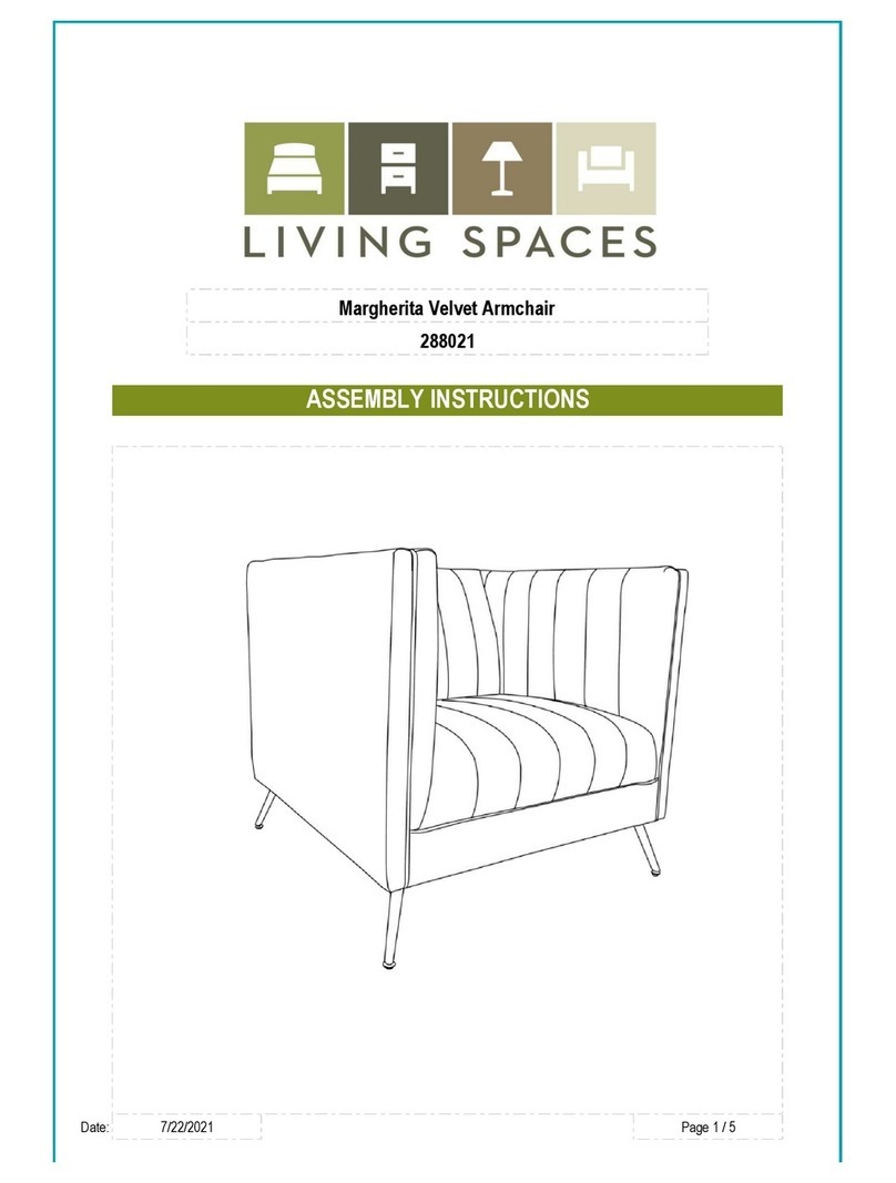 Living Spaces Margherita 288021 User manual