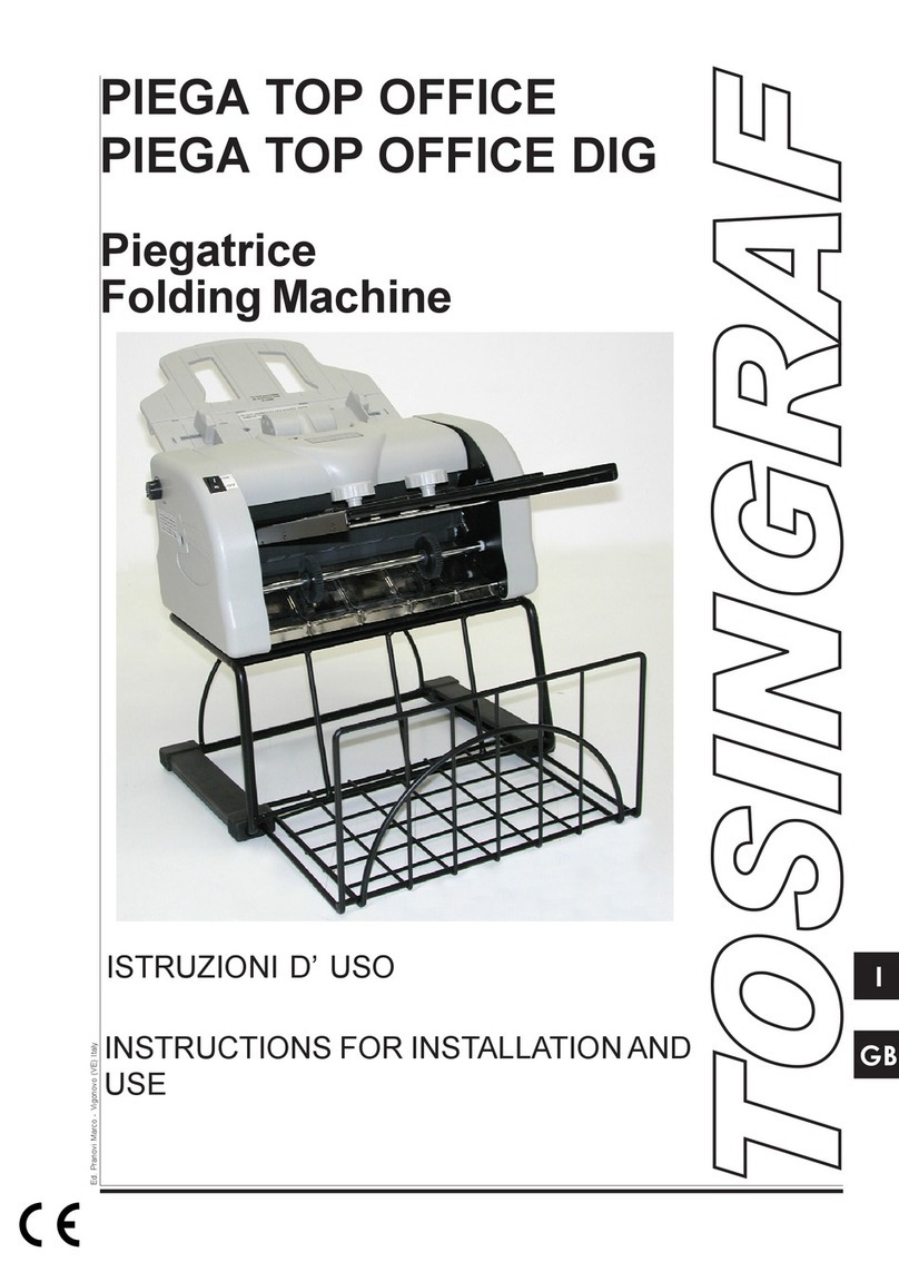 TOSINGRAF PIEGA TOP OFFICE Instructions for installation and use TOSINGRAF PIEGA TOP OFFICE Instructions for installation and use