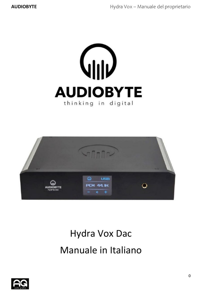 AUDIOBYTE Hydra Vox Dac manual