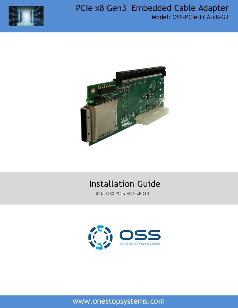OSS OSS-PCIe-ECA-x8-G3 installation guide