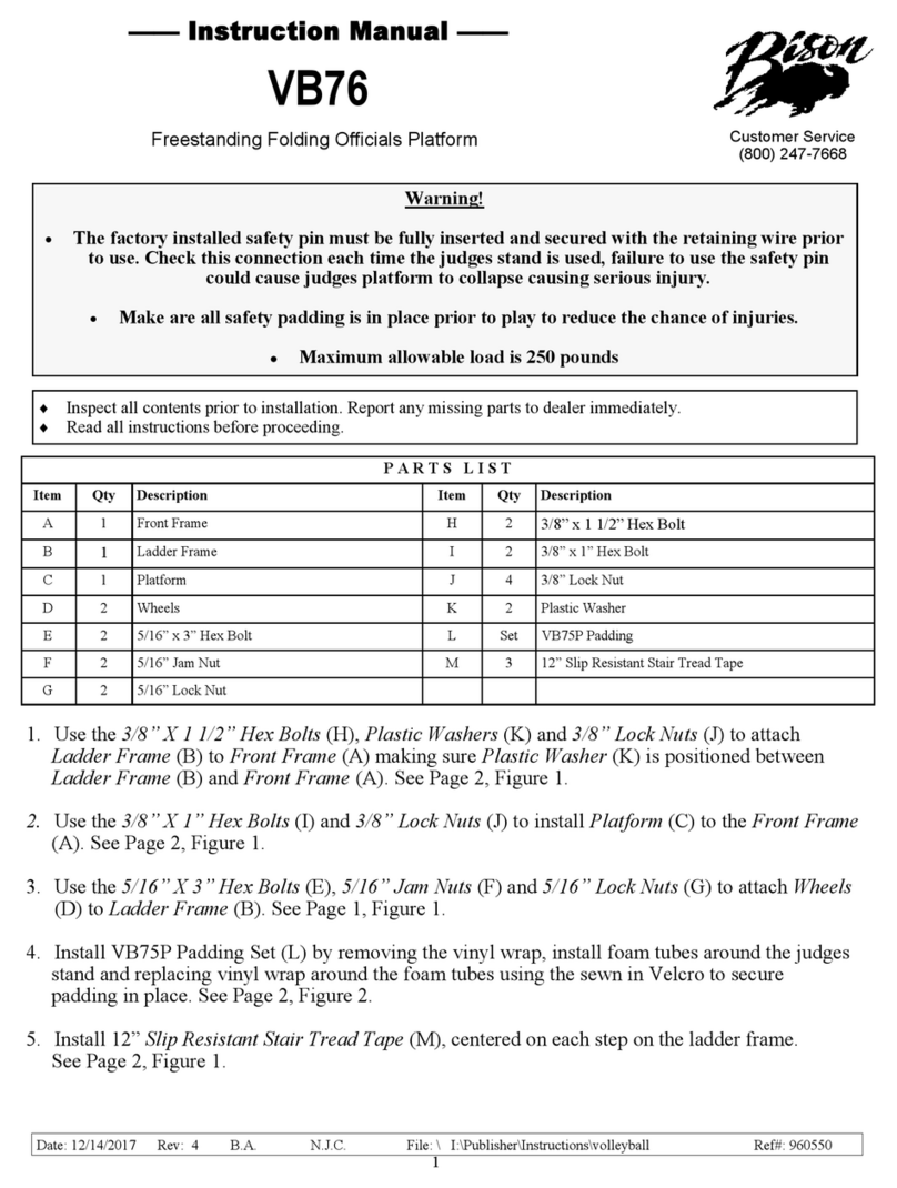 Bison VB76 User manual