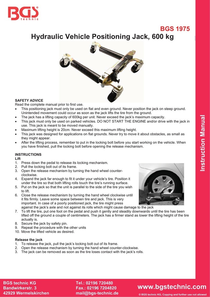 BGS technic 1975 User manual
