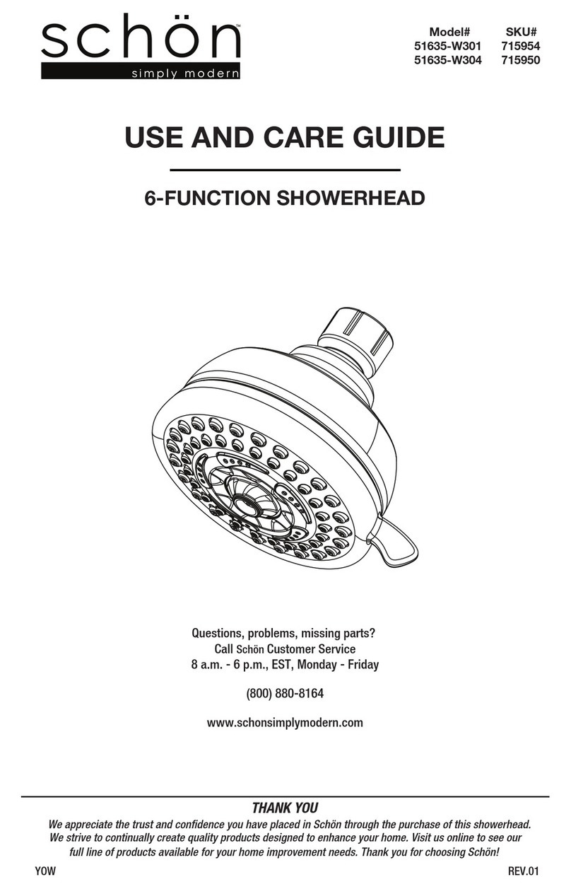 Schon 51635-W301 Use and care guide