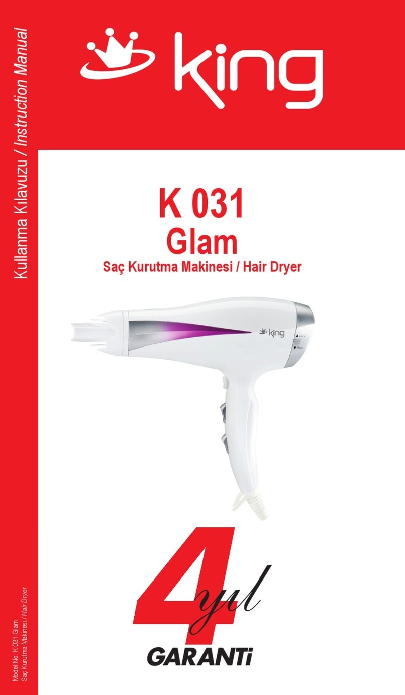 KING Glam K 031 User manual