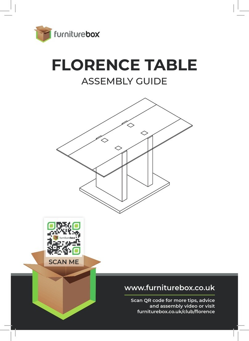 FURNITUREBOX FLORENCE Assembly guide FURNITUREBOX FLORENCE Assembly guide