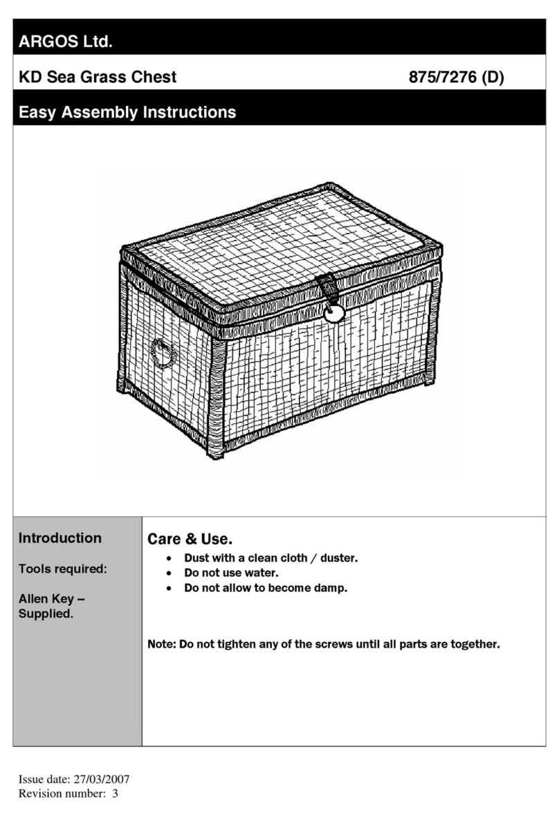 Argos 875/7276 Assembly instructions
