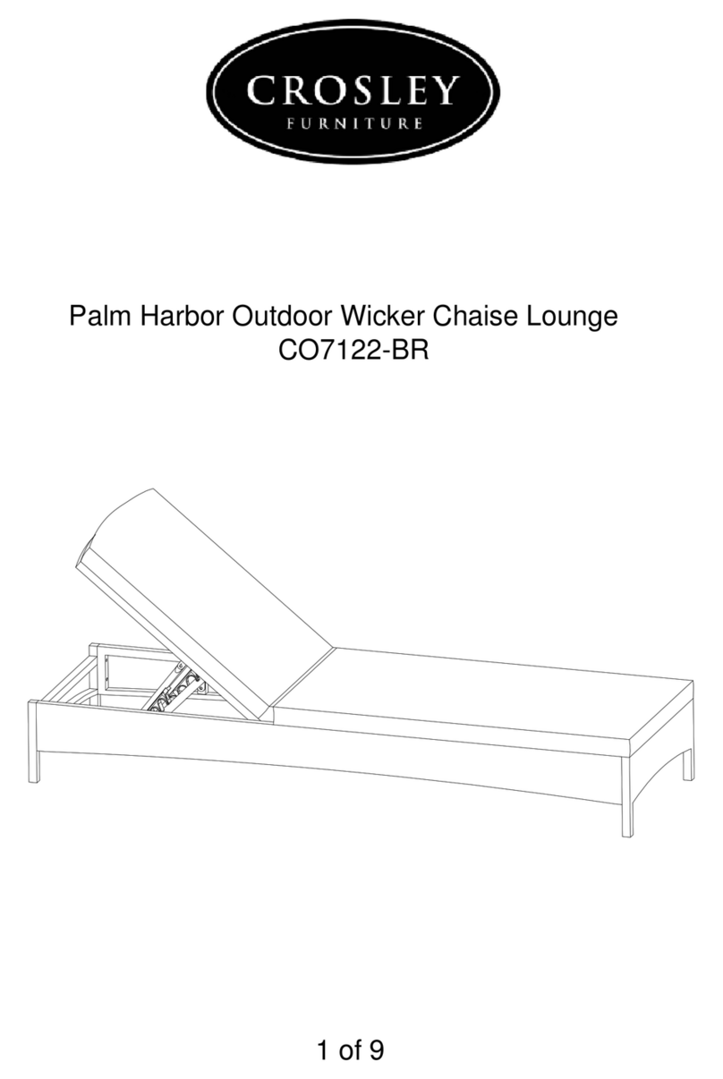 Crosley Furniture Palm Harbor CO7122-BR manual Crosley Furniture Palm Harbor CO7122-BR manual
