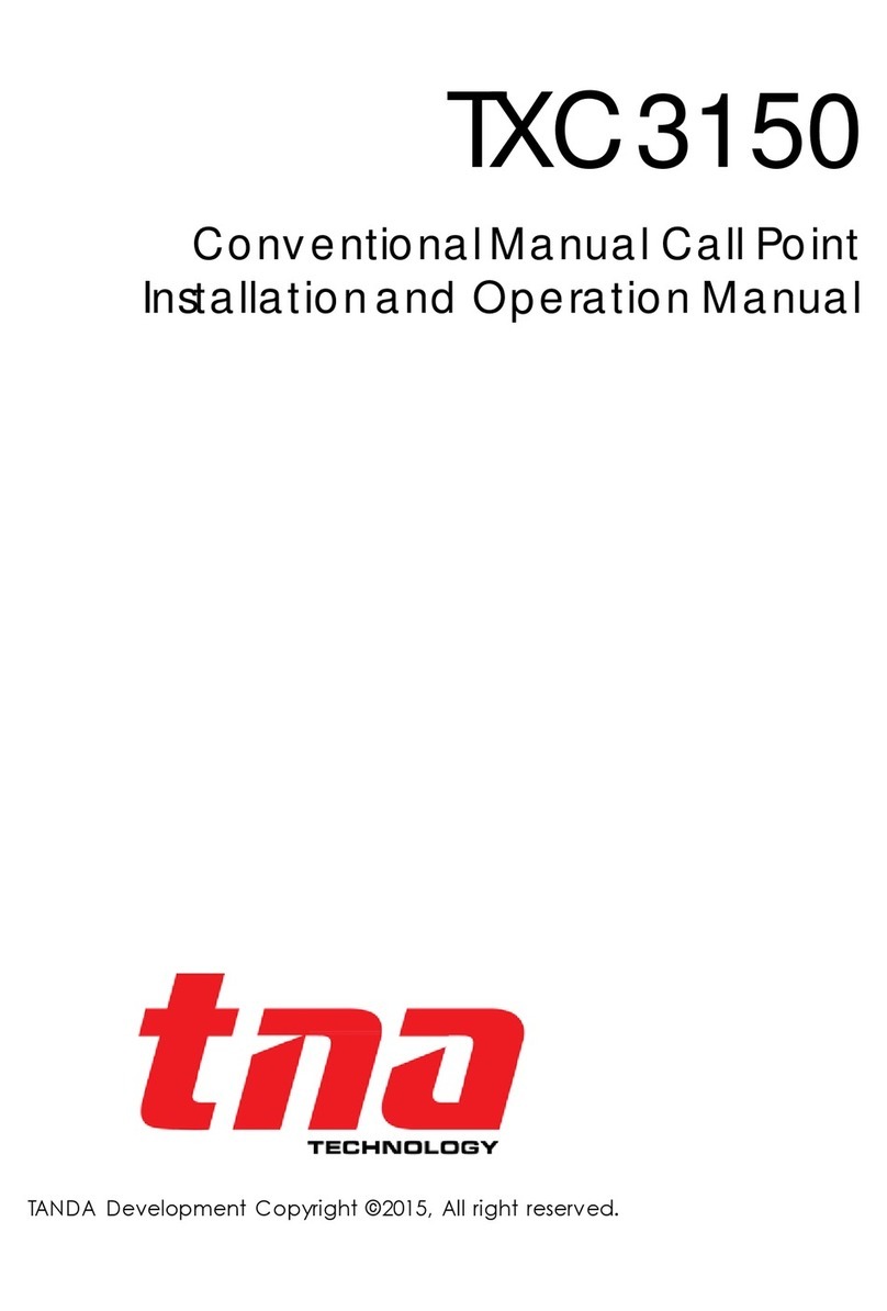 Tanda TXC3150 Installation and operation manual