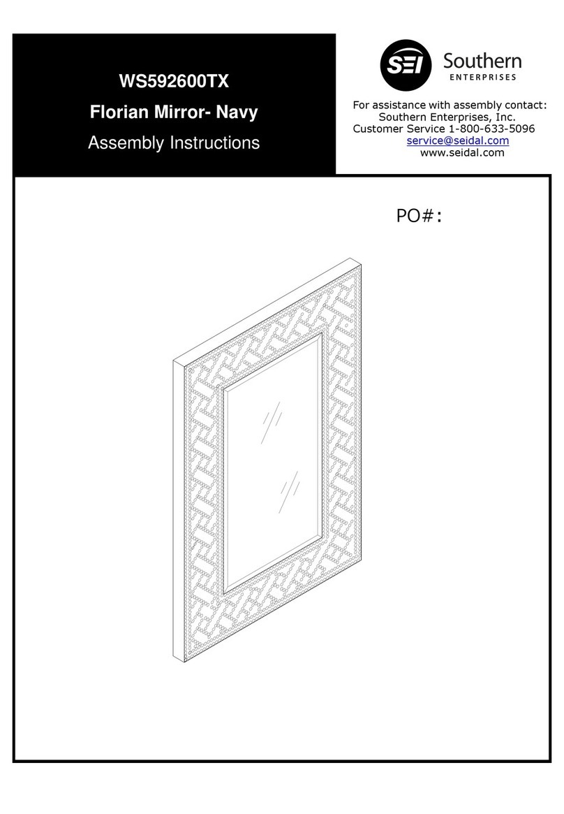 Southern Enterprises WS592600TX Assembly instructions Southern Enterprises WS592600TX Assembly instructions