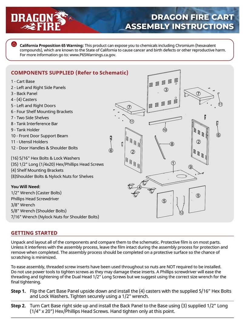 DRAGONFIRE CART Assembly instructions
